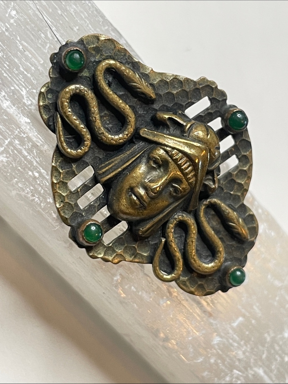 Vintage Egyptian Revival Pharaoh Victoria Era Brooch - Picture 2 of 8